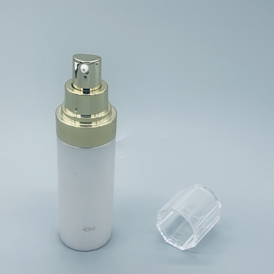 Distribuidor mal ventilado da bomba dos cosméticos transparentes do ouro para o óleo essencial da manteiga da essência