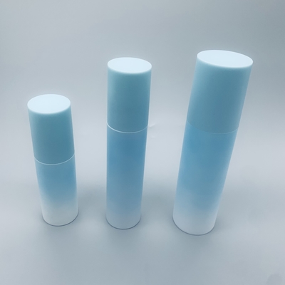 A bomba mal ventilada do soro dos cosméticos mal ventilados plásticos azuis engarrafa 30 50 100 150 200 ML