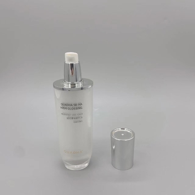 Cilindro oval cosmético 100ml plástico 120ml da garrafa de tonalizador de Skincare