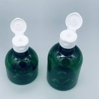 Escuro - garrafa plástica cosmética da bomba do ANIMAL DE ESTIMAÇÃO feito sob encomenda vazio verde da garrafa do champô do círculo da venda por atacado 50ml 100ml 150ml