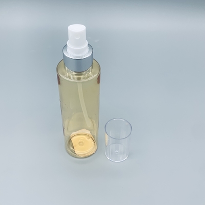 Da desinfecção cosmética da mão da garrafa do ANIMAL DE ESTIMAÇÃO do pulverizador da bomba resíduo metálico transparente