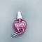 Sanitizer da mão da garrafa do ANIMAL DE ESTIMAÇÃO de Mini Heart Leaf Shape Cosmetic com corrente chave
